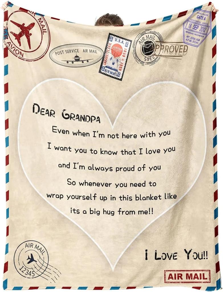 Idea Gifts For Dad Blankets for Father's Day Mother's Day Anniversary Birthday Thanksgiving for Mom Uncle Aunt Grandpa Grandma
