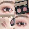 2 Colors Eye Shadow Palette Matte Eye Makeup Smoky Eyeshadow Nude Cosmetics