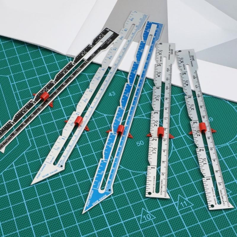 Sewing Measuring Tool Metal Marking Gauge Sewing Gauge Ruler Calliper Measurement Sewing Tool for Quilting Knitting