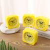 Simple Cartoon Small Alarm Clock Square with Lifting Ring Cute Shape