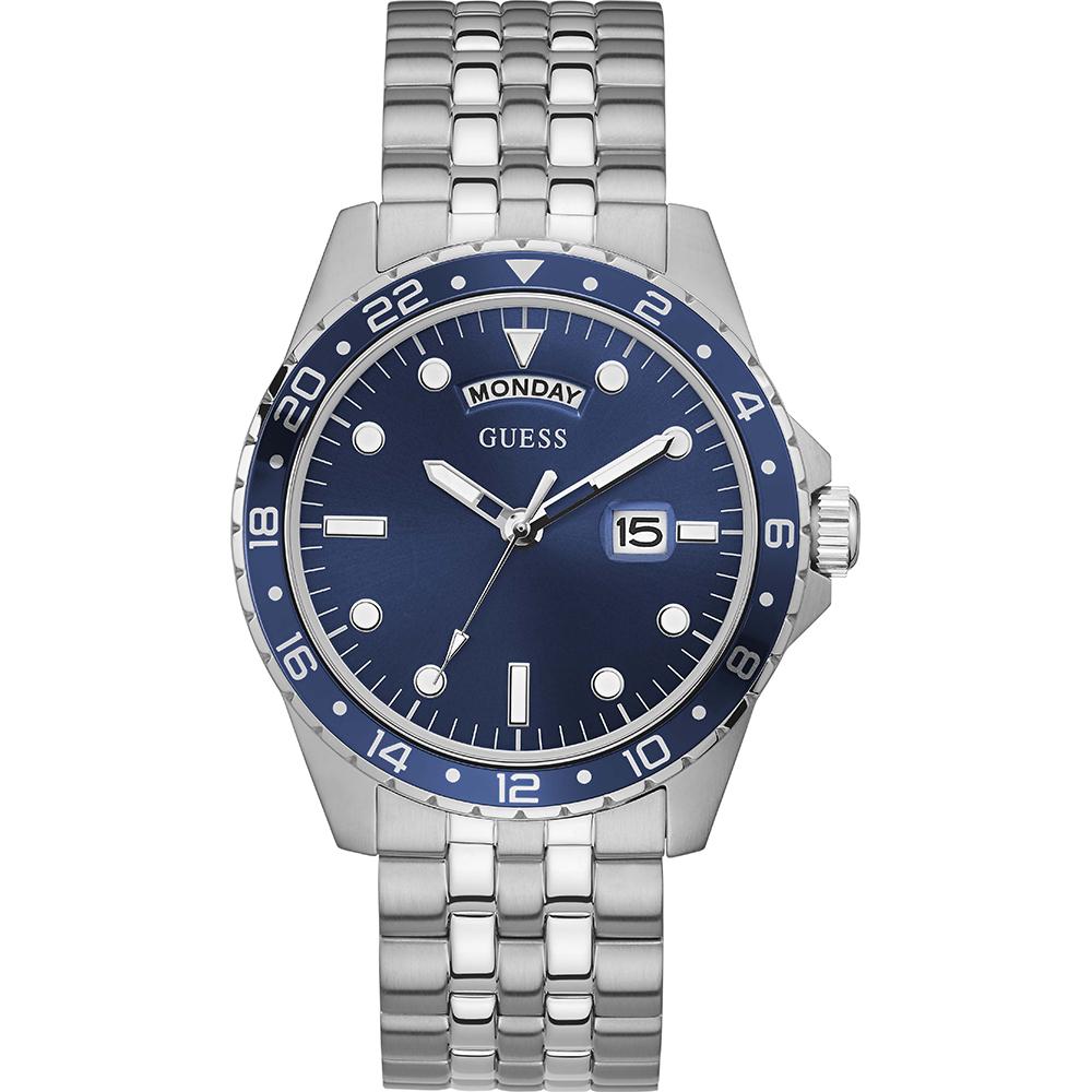 Мужские кварцевые часы GUESS Comet Blue из нержавеющей стали GW0220G1 синий