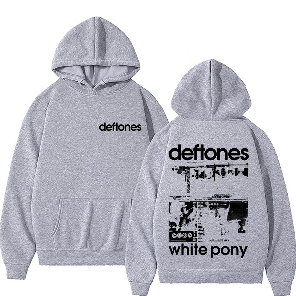 Rock Band Deftones White Pony Graphic Hoodie Men Women Hip Hop Alternative Heavy Metal Popular Streetwear Male Fashion Hoodies