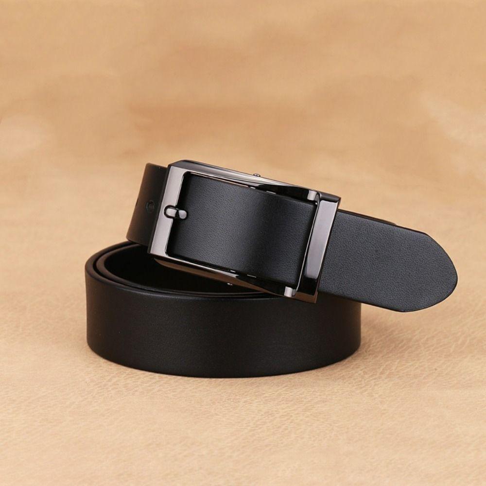 High-end Cowhide Jeans Belts Trendy Brand Business Denim Belt For Man Women Unisex