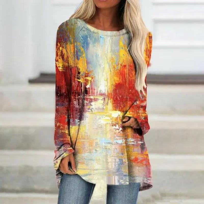 Floral 3d Print T-shirts Women Fashion T-shirt Long Sleeve Tops Tees Summer Long Tops Ladies Camisetas Butterfly Tshirt Girl