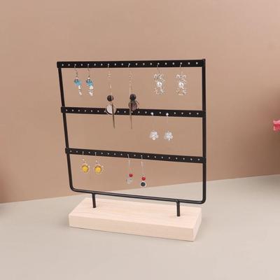 3-Tier Earring Display Holder Metal Jewelry Holder Earrings Storage Rack  Gift
