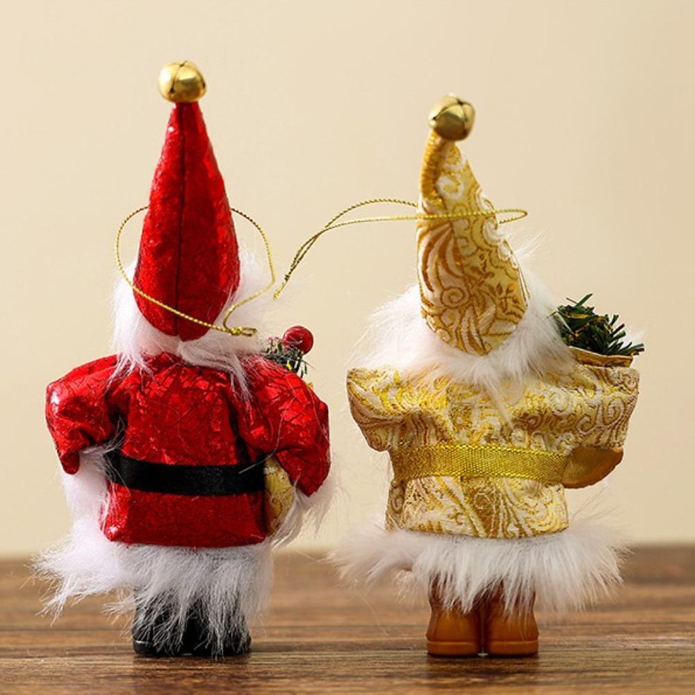 New Year Standing Hooded Santa Claus Creative Christmas Decorations New Christmas Gifts Pendant