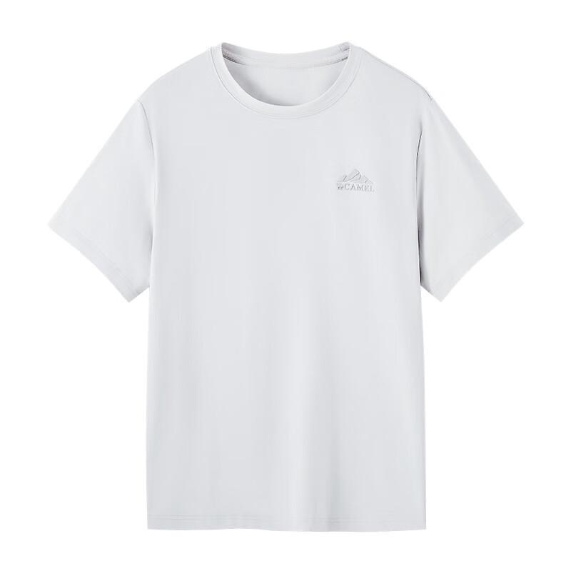 CAMEL Men's Breathable Elastic Solid Color Short Sleeve T-Shirt