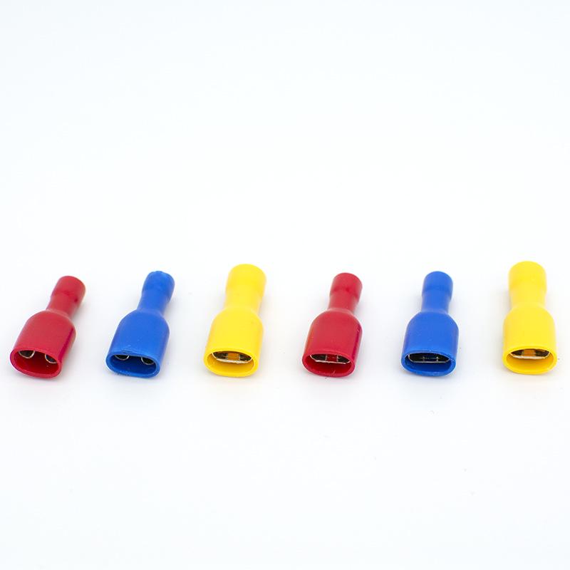 FDFD1.25-250-110-187 Female Pre-insulated Crimp Terminal Head Pin