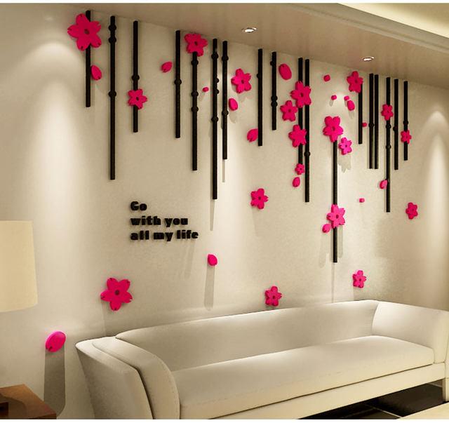 3D Creative Love Acrylic Wall Stickers