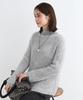 INDIVI Hairy Loose Knit 12719432 Light Gray Size 38 Knitwear/Sweater [Washable/Mohair Blend] Lamé Women's (011) (M)