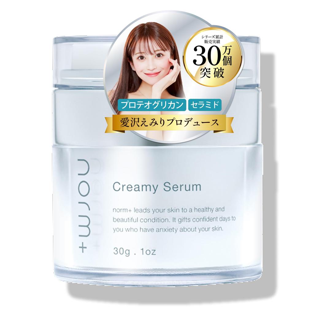 Produced by Emiri Made In 30g Highly Super Vitamin Human Skin Creamy Serum Aizawa, Norm+ Serum, Japan, Cream, Moisturizing, Gentle, E, Ceramide,