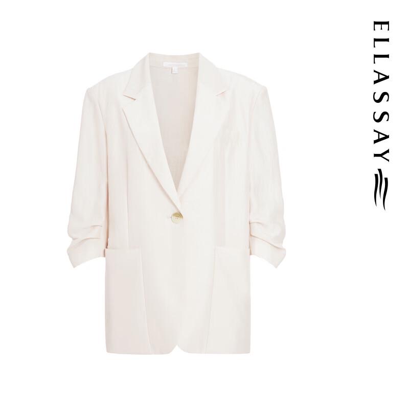 ELLASSAY Women's Minimalist Lapel Blazer EWB352T00700