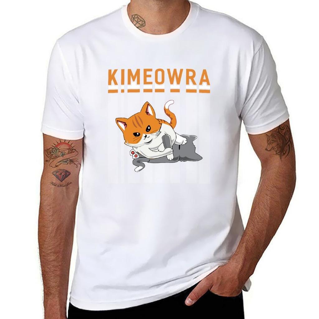 Funny Jiu Jitsu Kimura Kimeowra Cat Tshirt Plus Size Outdoor Casual Top