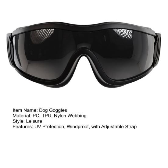 Hunde Sonnenbrille UV-Schutz Winddicht Hundeschutzbrille mit verstellbarem Riemen Outdoor für kleine, mittlere und große Hunderassen Anti-UV-Brille