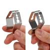 4Pcs Kitchen Stainless Steel BBQ Thermometer Probe Clips Holder 3-Hole Clamps
