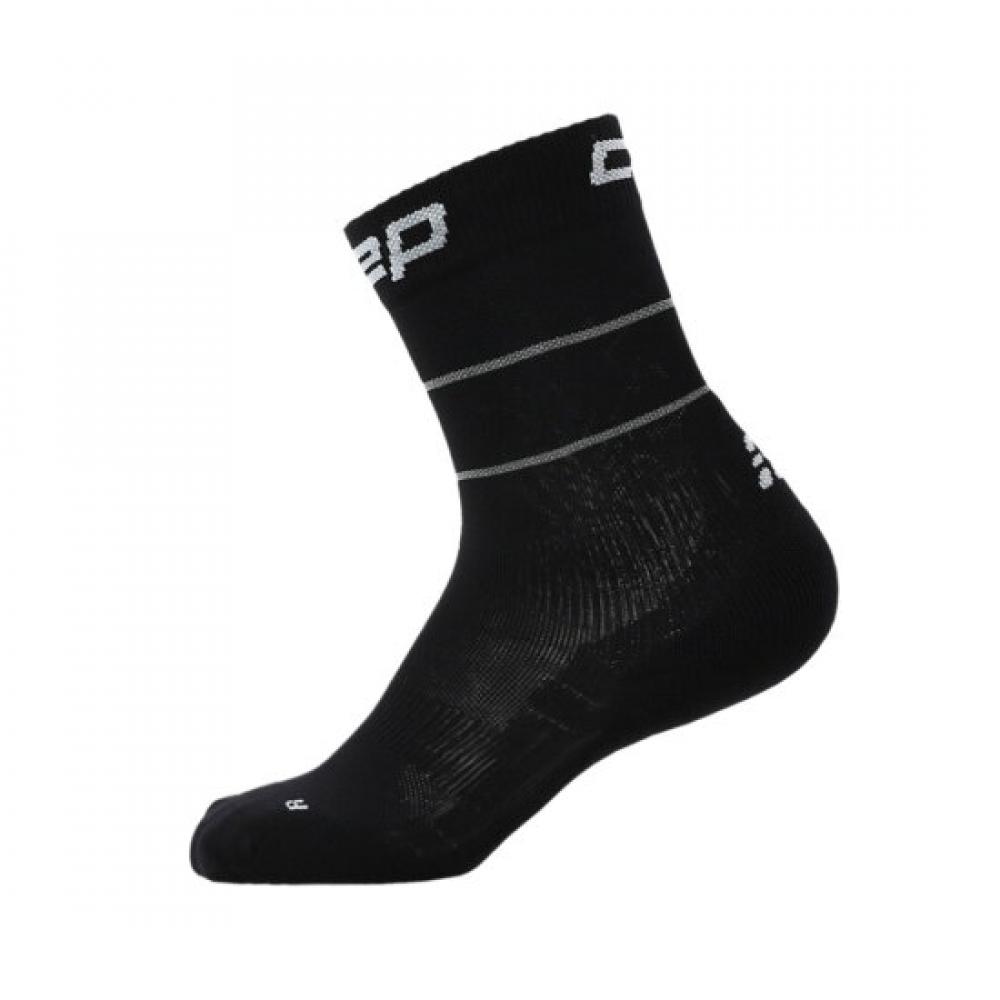 Cep Men S Pro Run Reflective compreSSion SockS Mid Cut 2.0 Black Wp8c5i