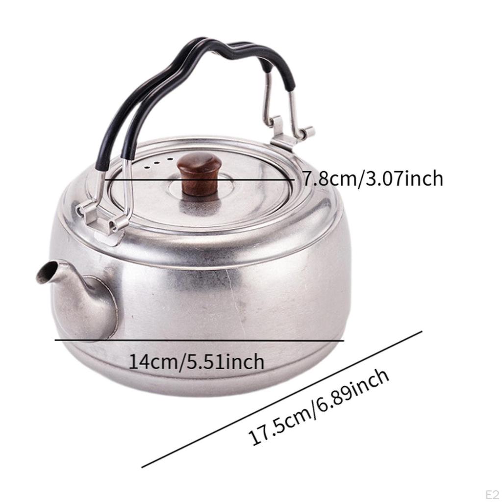 Picnic Tea Kettle Water Kitchenware 0.8L Foldable Handle Thickened Boiling Pot