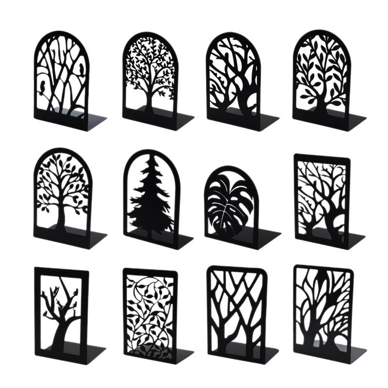 Tree of Life Metal Bookend: Elegant Desktop Bookshelf and Book Holder