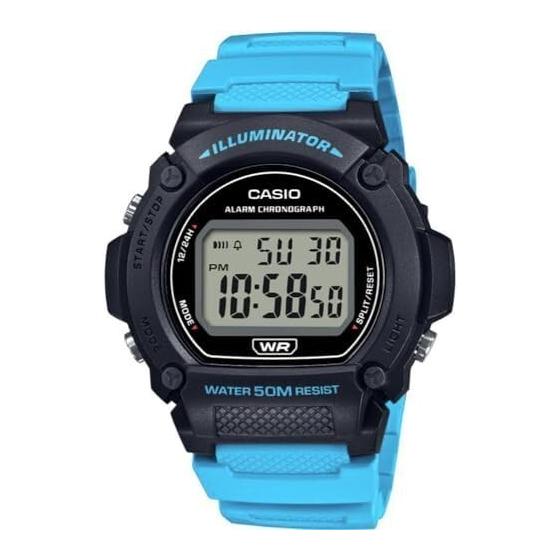 [Casio] CASIO Standard Digital Watch W-219H-2A2V Men s Cheap Casio Chipkashi Aqua Blue Overseas Model [Parallel Import]