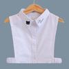 Kids Fake Collar Shirt Cotton Necktie False Collar Children Denim Detachable Shirt Collar Boys Girls Collares Mujer Faux Col