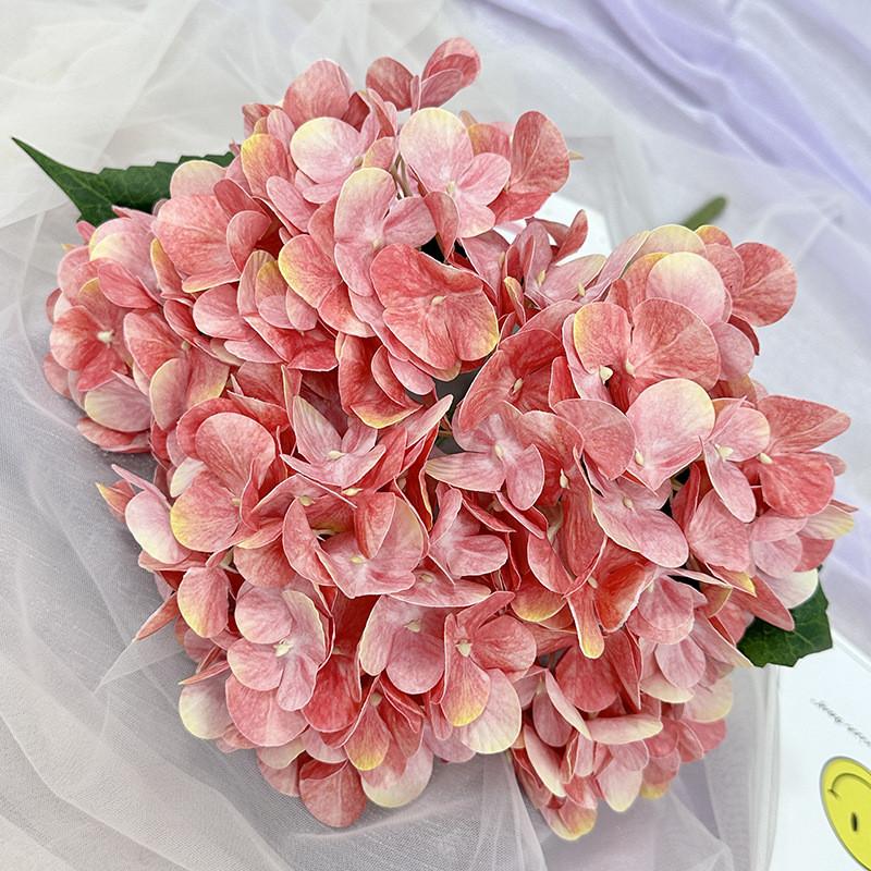 Elegant Hydrangea Artificial Flower Set With Silk Fabric For Home Decor And Wedding Arrangements