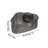 Corner Sponge Holder, Suction Cup Sink Caddy Kitchen Organizer Modern Decor Storage Box Drain Basket for Home Bathroom Shower