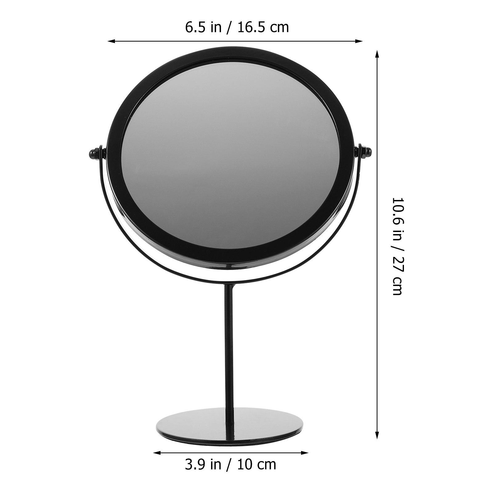 Vintage Decorative Vanity Mirror Rotating Makeup Mirror for Desktop Dressing Table Bedroom Bathroom High Definition