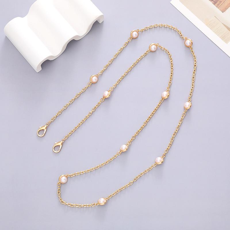 Metalowy łańcuszek do telefonu crossbody odporny na upadki z klipsem i smyczą 125 cm