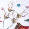 Butterfly Antler Hair Hoop Ball Flower Hairbands Elegant Christmas Elk Headband  Cosplay