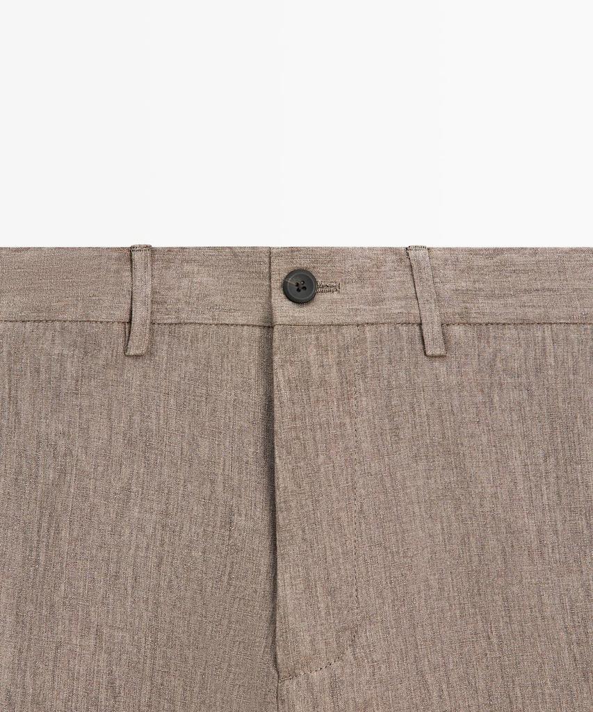 Masimodutti Linen Suit Pants