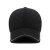 Men's Winter Herringbone Windproof Earflap Baseball Cap - Adjustable, Warm, Casual Cotton Hat for Middle-Aged and Elderly