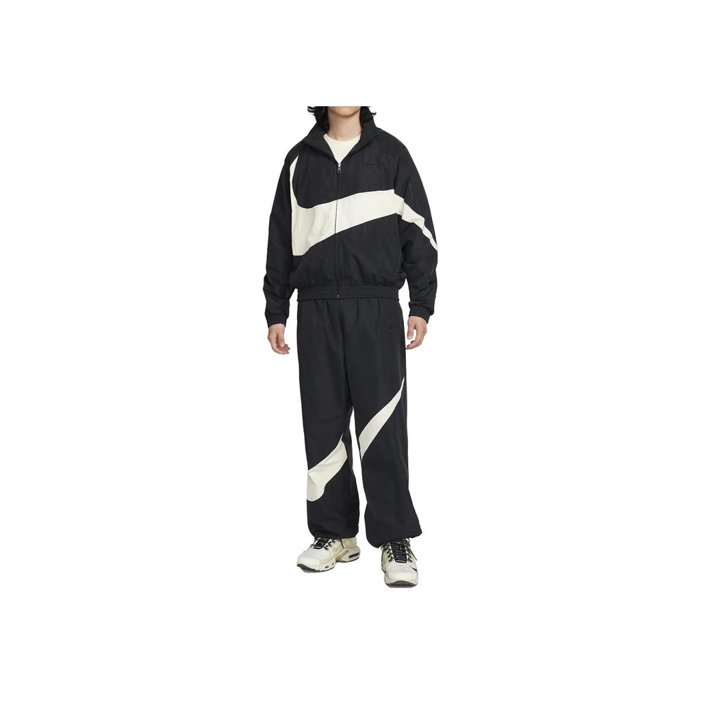 Nike Swoosh Woven Jacket Black Coconut Milk FB7878-010