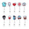 Clips Nurse Doctor ID Card Clips Retractable Badge Reel Nurse Badge Holder Hospital Badge Holder