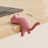 Cute Cat-Shaped Creative Desktop Hooks Key Holder Kawaii Office Desk Ornament Bag Storage Hooks Table Edge Keychain Organizer