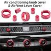 Reliable-For Honda Civic -2026,For CRV -2026 9Pcs Air Conditioning Knob Cover Start/Stop Button Ring Accessories