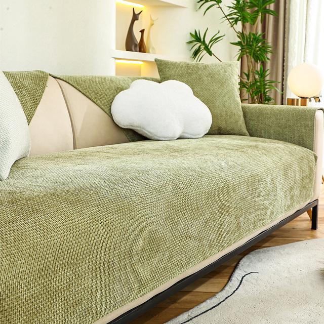 Nový žinylkový potah na pohovku Nordic Univerzální ručník na pohovku Protiskluzový Kombinovaný potah na pohovku Polštář pro ochranu obývacího pokoje