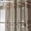 1PC NAPEARL 40-70% Blackout Advanced Luxury European Hollow Jacquard Curtains Available In Multiple Colors for Living Room Bedroom Home Decor