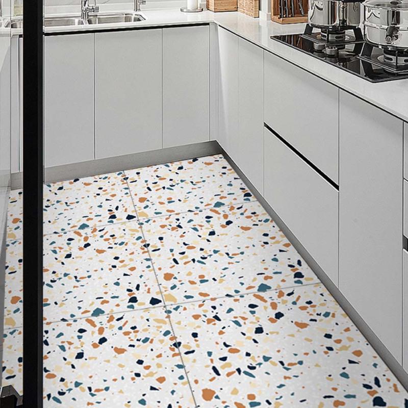 4 buc 30X30cm Autocolant de podea cu aspect de faianță simulat Baie Bucătărie Autocolante de perete impermeabile Decor pentru casă