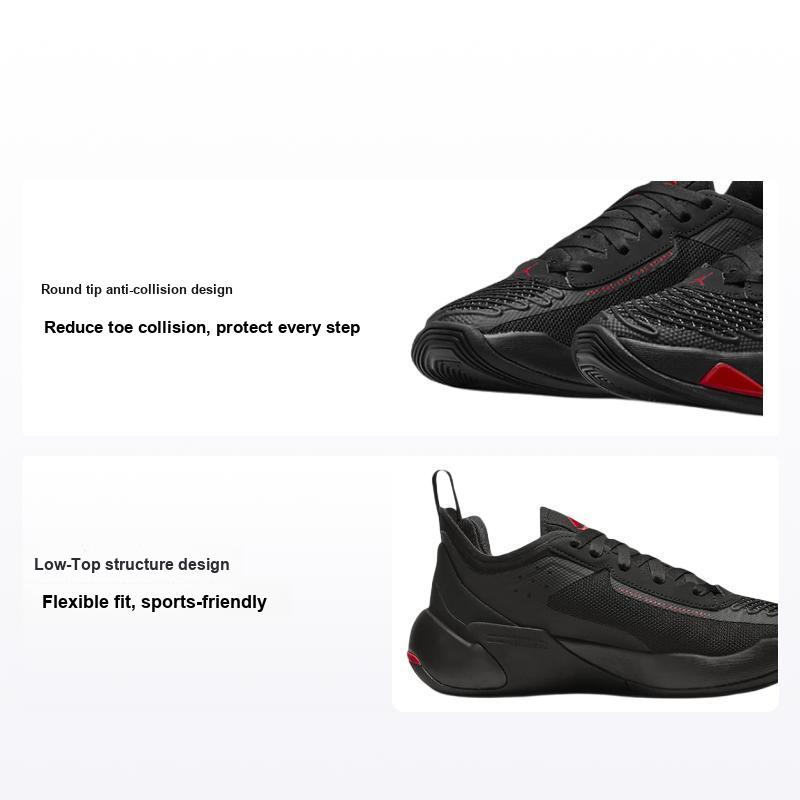 Кроссовки Air Jordan Luka 1 GS Bred для детей Черный Университетский Красный Темно-Серый DQ6513-060 38