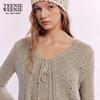 Teenie Weenie Women's Ballet Style Tie-Front Knit Cardigan