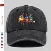 pc Fun Cute Three Birds Print Baseball Cap Casual Design Sun Hat Comfortable And Lightweight Buckle Adjustable Fashion Skateboa