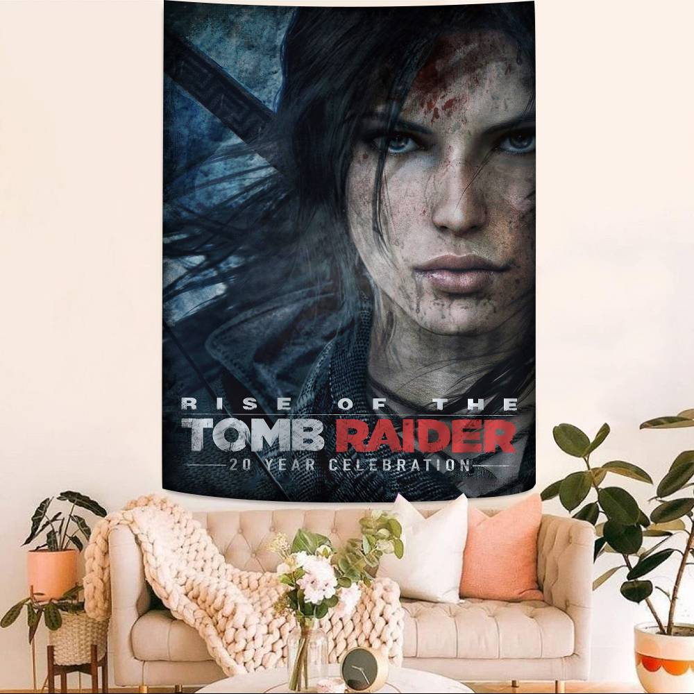 Game TTomb RRaider Chart Tapestry Home Decoration Hippie Bohemian Decoration Divination Wall Hanging Home Decor