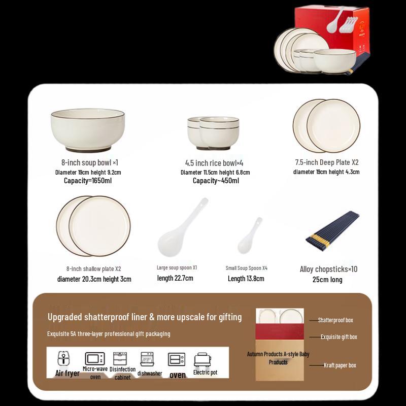 Woding Nordic Ceramic Dinnerware Set