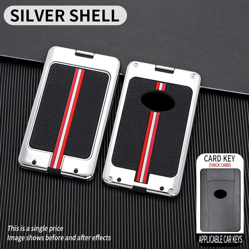 

For Lexus Lx 570 Is Ls 500H Rx 300 Es Lm Gs F Nx For Hongqi Card Key Metal Car Key Cover Fob Case Shell