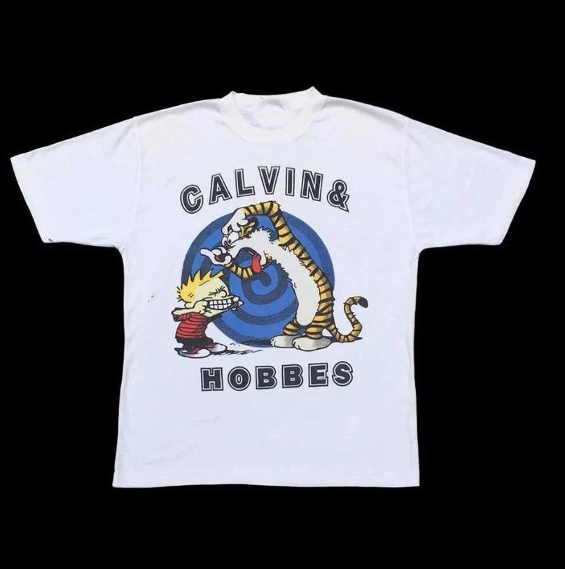 Maglietta Cartoon Calvin and Hobbes
