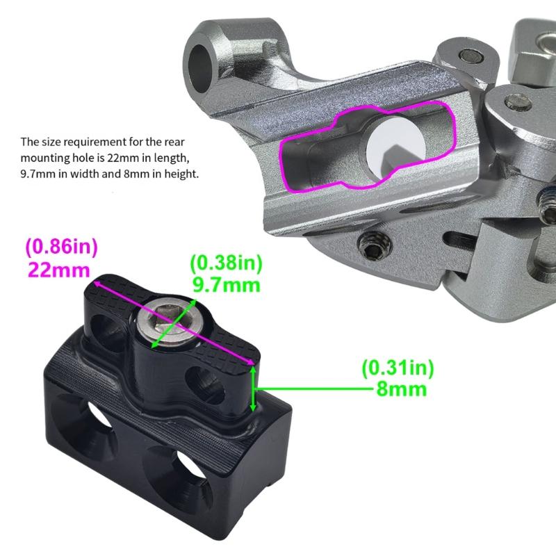 Aluminum Alloys Bike Rear Derailleur Extenders Light Weight Bicycles Rear Derailleur Extension Adapter with Screws