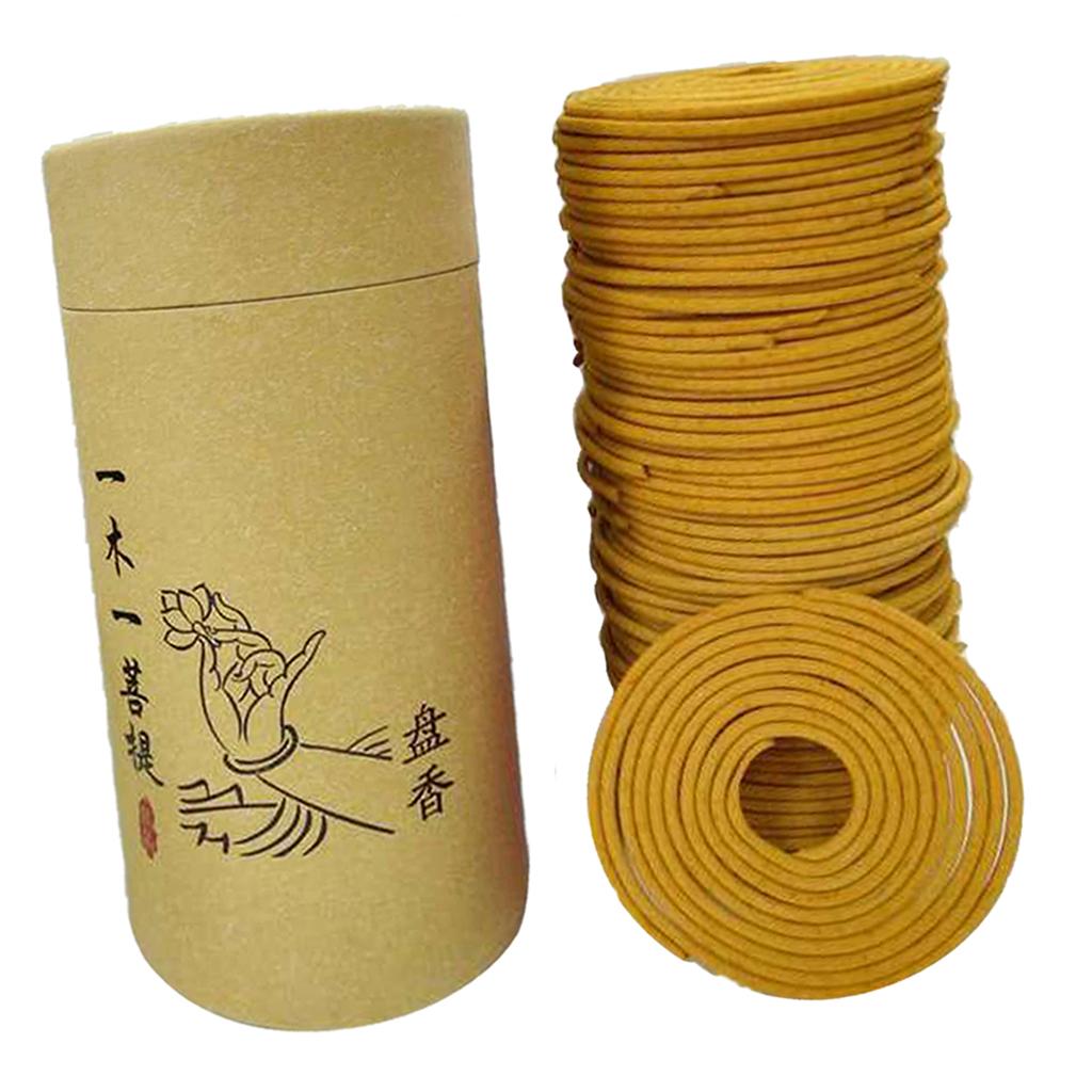 Organic Sandalwood Incense Coils Fragrant Spiral Stick Home Aroma for Relaxation