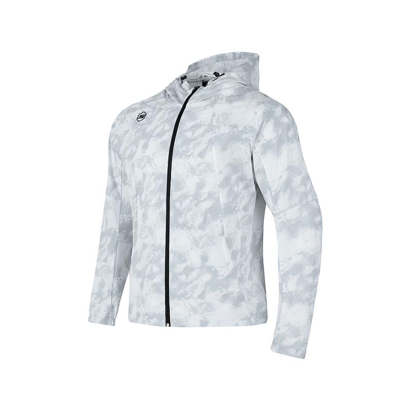 Skechers Comfort Sports Series Breathable Zip Long Sleeve Jacket Men jackets Black White P324M022-048K L