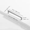 glossy gold silver black and white nickel cabinet door handles, kitchen cabinet drawers, wardrobe aluminum alloy