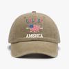 1pc'USA gulf' Vintage Sporty Unisex Baseball Cap Breathable Washed,Adjustable Curved Brim Print for Outdoor Adventures